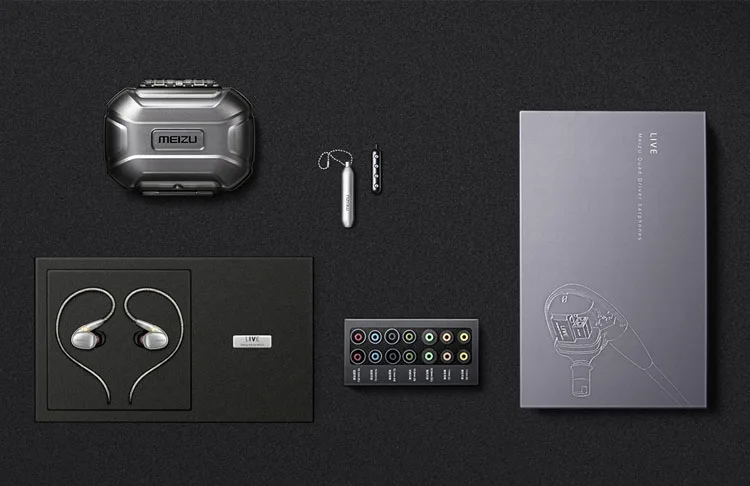 Meizu Lvie Quad драйверы наушники HiFi стерео гарнитура, шумоизолирующая со съемным кабелем IPX7 защита в уши мониторы