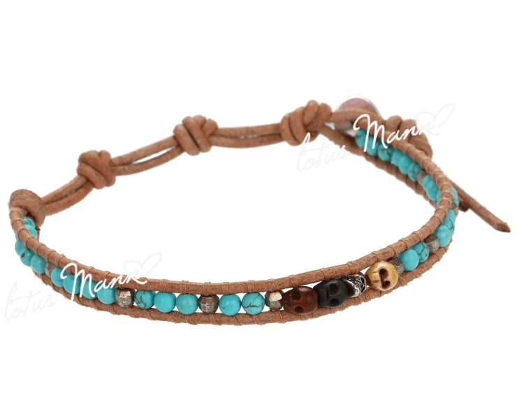 

Цельный браслет Lotus green, бирюзовый, синий, маленький череп Манн, 3, серебро 923 пробы, ограниченная серия