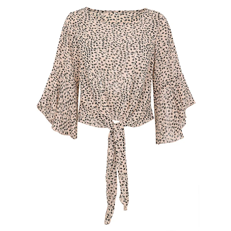 Женские топы для женщин блуза праздничные летние рубашки с принтом модная