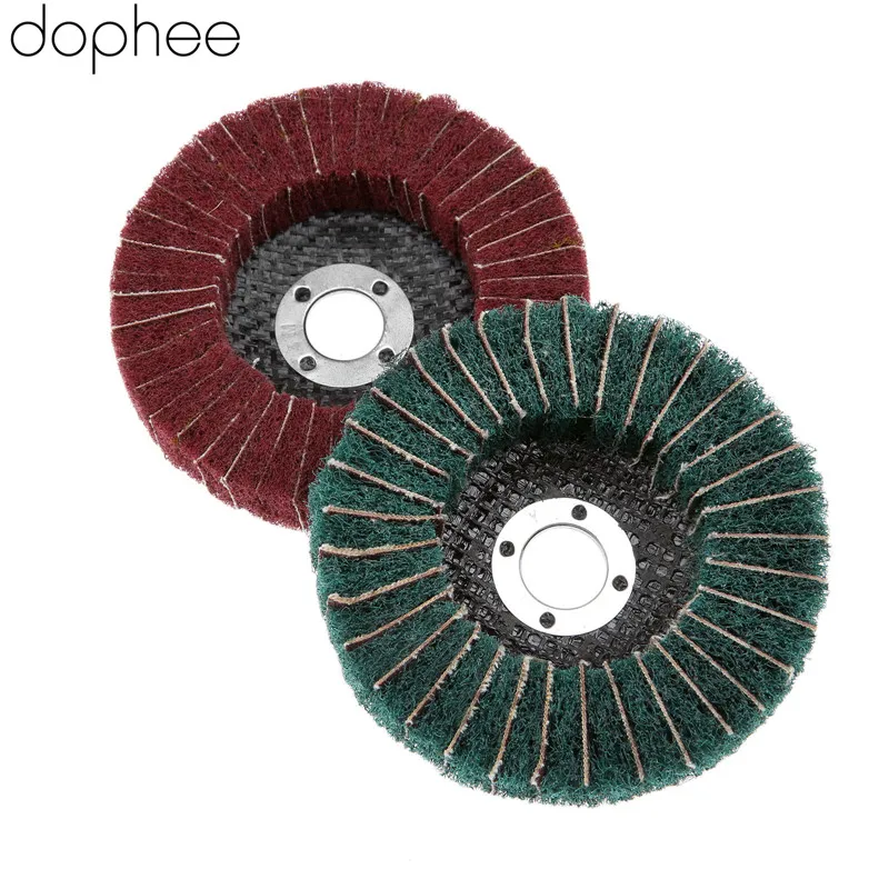 

Dophee 2 шт. Dremel Аксессуары 100 мм 4 дюйма нейлоновое волокно откидной фотодиск для угловой шлифовальной машины полировальные инструменты