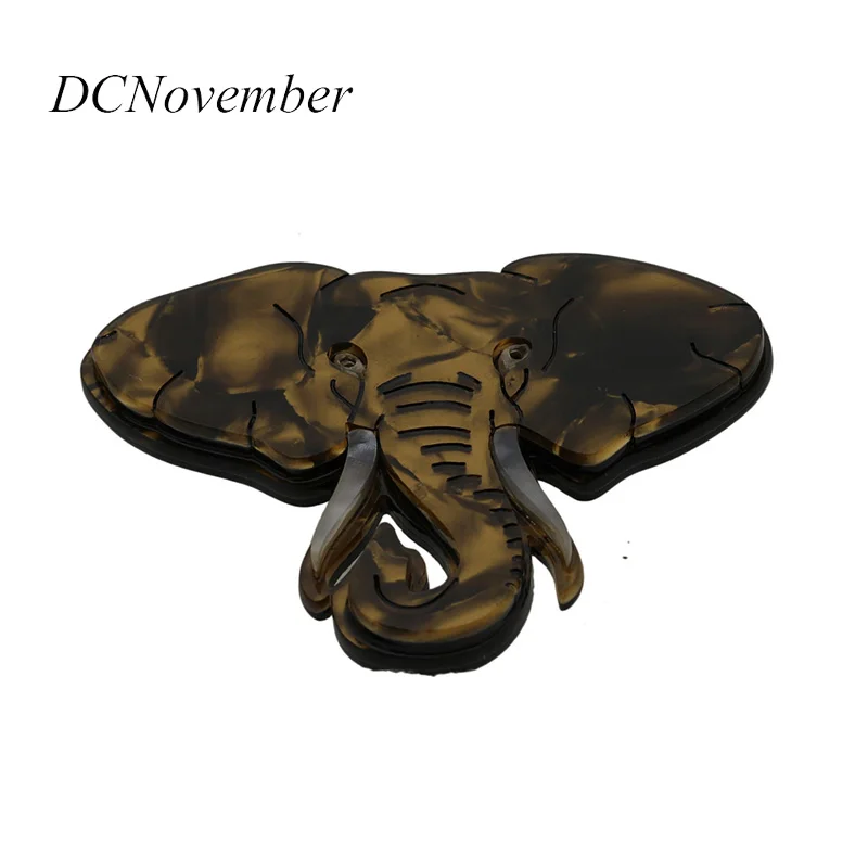 Винтажная брошь со слоном es Pins Женская и мужская акриловая Dcnovember Boutique Jewelry |