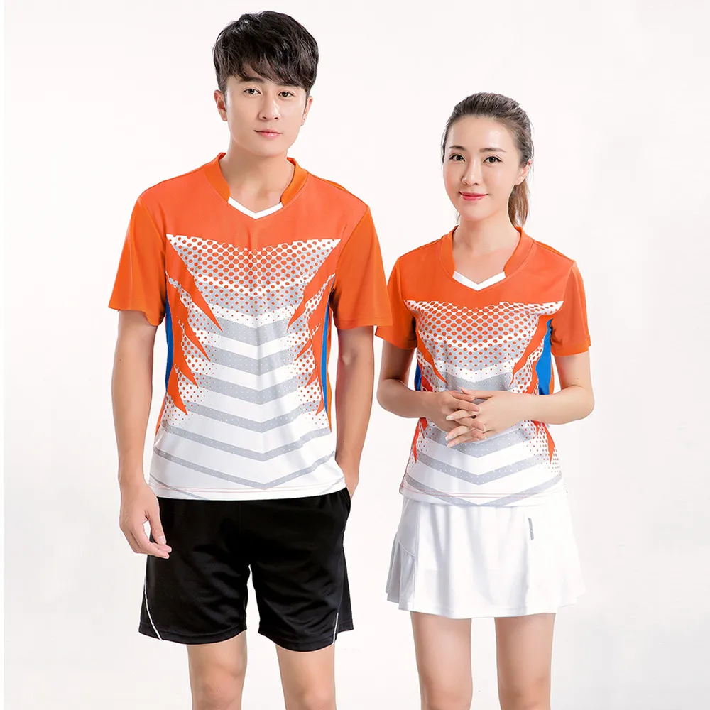 Новые быстросохнущие комплекты для бадминтона теннисные майки мужчин и женщин
