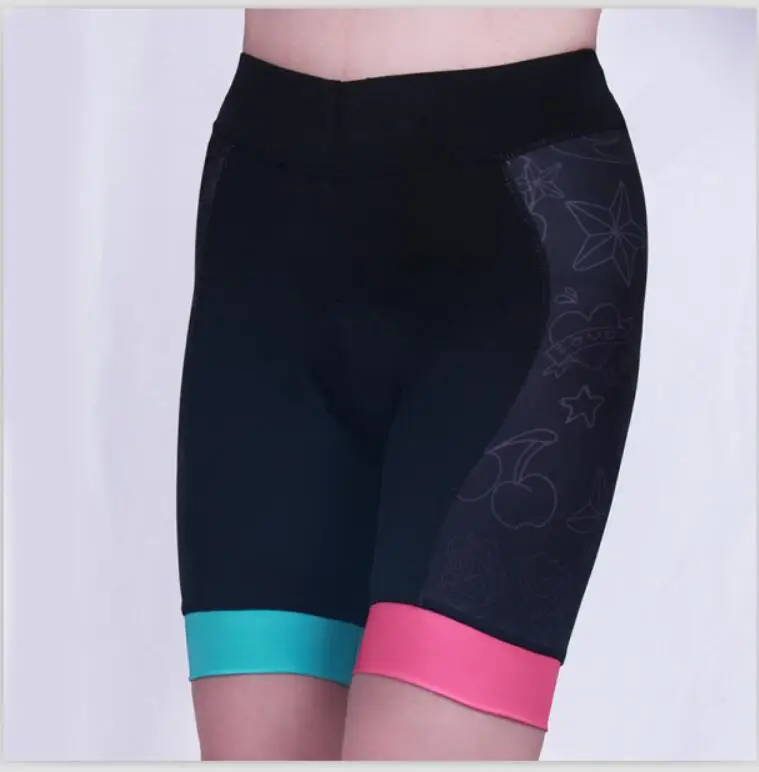 tattoos pattern Женские велосипедные шорты Coolmax силикагель мягкий противоударный женские шорты для велосипедистов MTB Дорожные Велоспорт Шорты Ropa Ciclismo колготки - Цвет: tattoos pattern