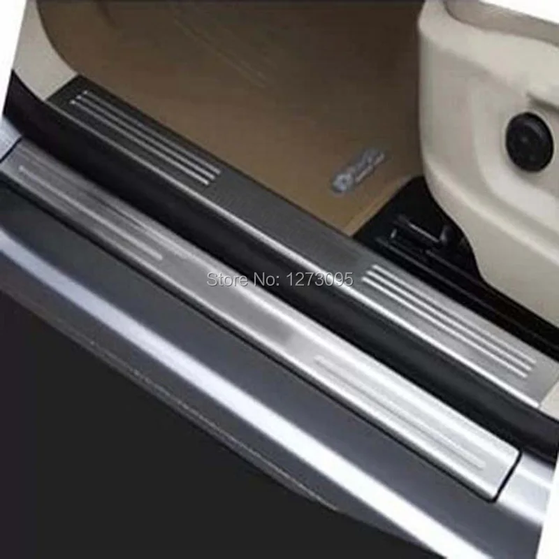 Для 2010- Volkswagen/Vw Tiguan Нержавеющая Накладка на порог, защитная накладка, наклейка, аксессуары для стайлинга автомобилей