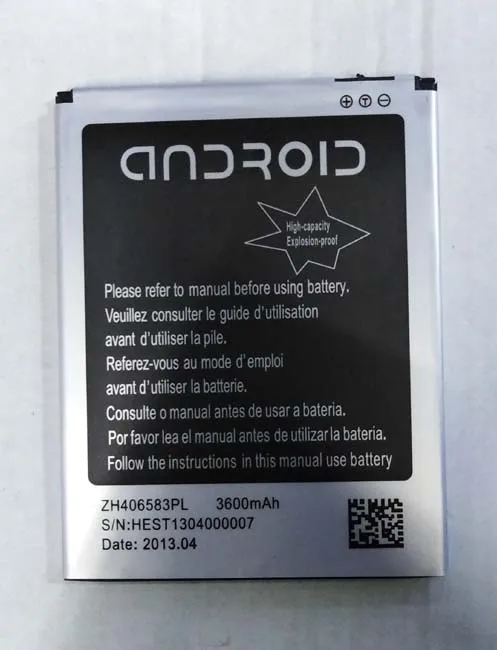 3 7 в 3600 мАч ZH406583PL H3088 P729 CUBOT A6589 A6589S 5 8 дюйма размеры аккумулятора: 88 мм x 68 4