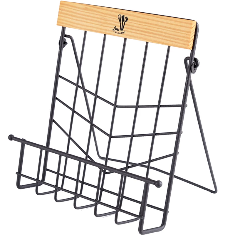 Стойка вертикальная для чтения рецептов витрина журналов подставка хранения