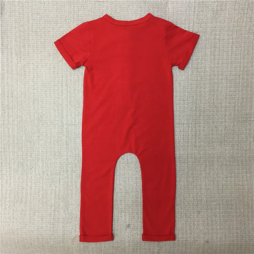 Для маленьких мальчиков и девочек Однотонный Детский комбинезон для