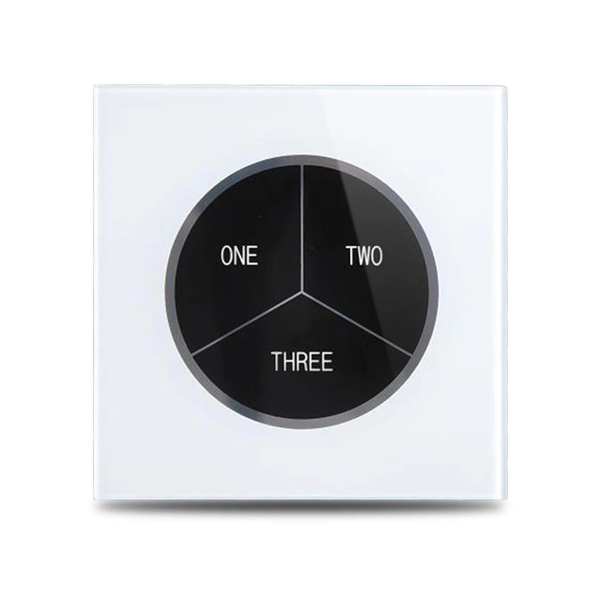 White X6 3 банда 1 способ 2 способ сенсорный датчик переключатель 3 кнопки стеклянная панель адрлин настройки значок изображения 3 цвета - Цвет: White