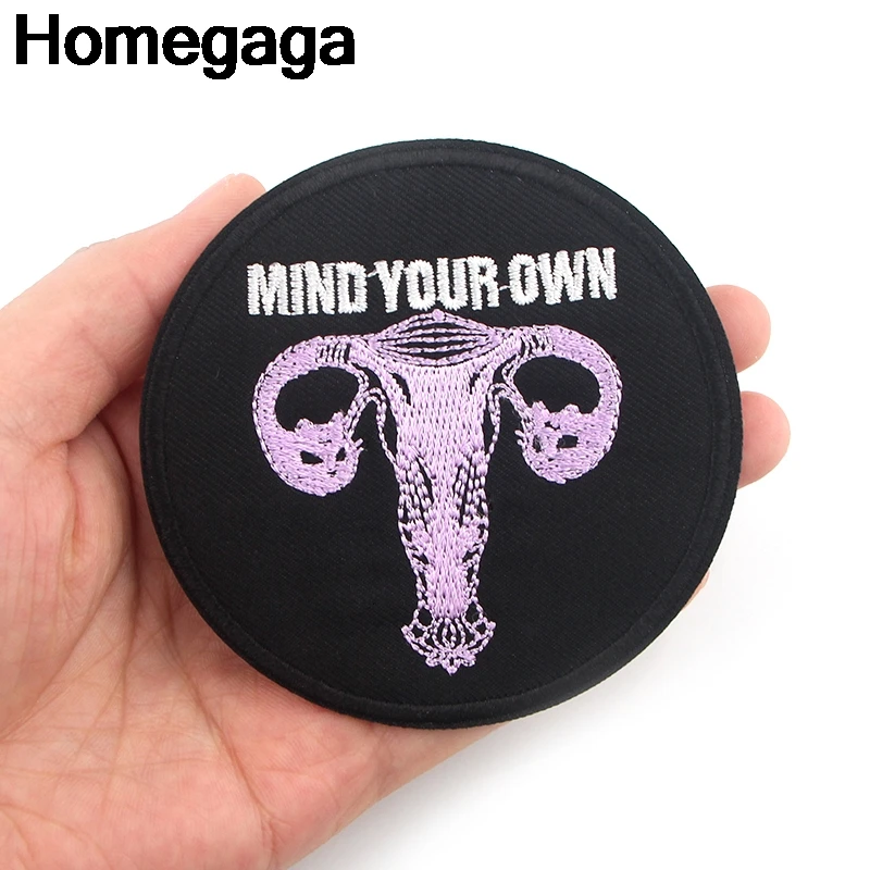 Homegaga феминистская матка своими руками вышивка патчи Приклеивание утюгом на