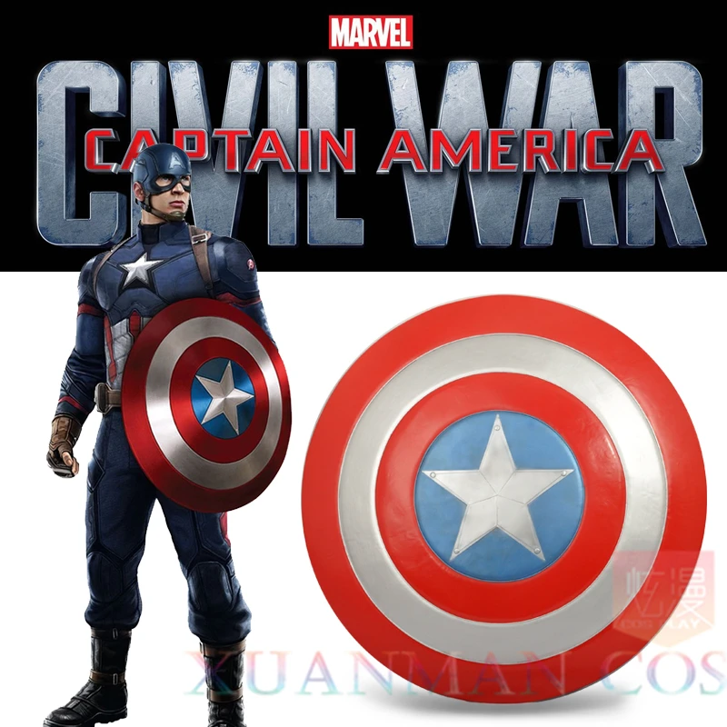 Капитан Америка 3: Гражданская война Стив Роджерс battleframe Косплэй Опора Жесть щит