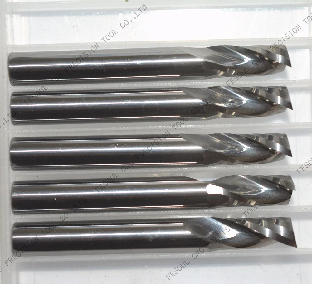 6mm*12mm 5pcs Free shipping 1 Flute End Mill CNC machine milling Cutter Solid carbide woodworking tool PVC MDF Acrylic wood | Инструменты
