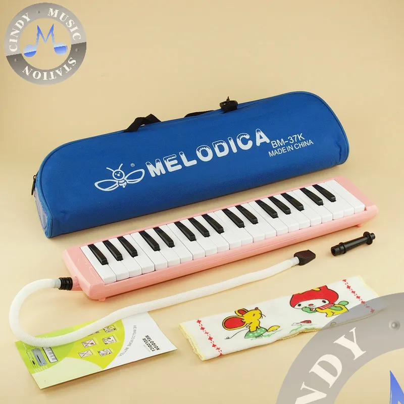 Высокое качество пчела BM 37K 37 key Melodica студент Melodica/pianica (с сумкой для переноски