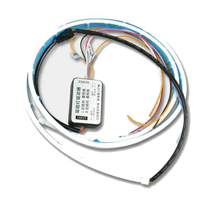 Желтый сигнал поворота потока светодиодные ленты ствол светильник задней двери