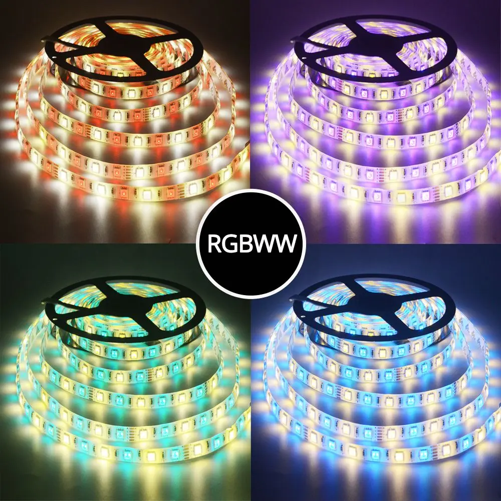 Высокое качество 5050 SMD светодиодные ленты DC 12 В IP65 Водонепроницаемый 5 м/лот 60 Светодиодный s/m гибкий RGB RGBW клейкая лента свет для домашнего декора