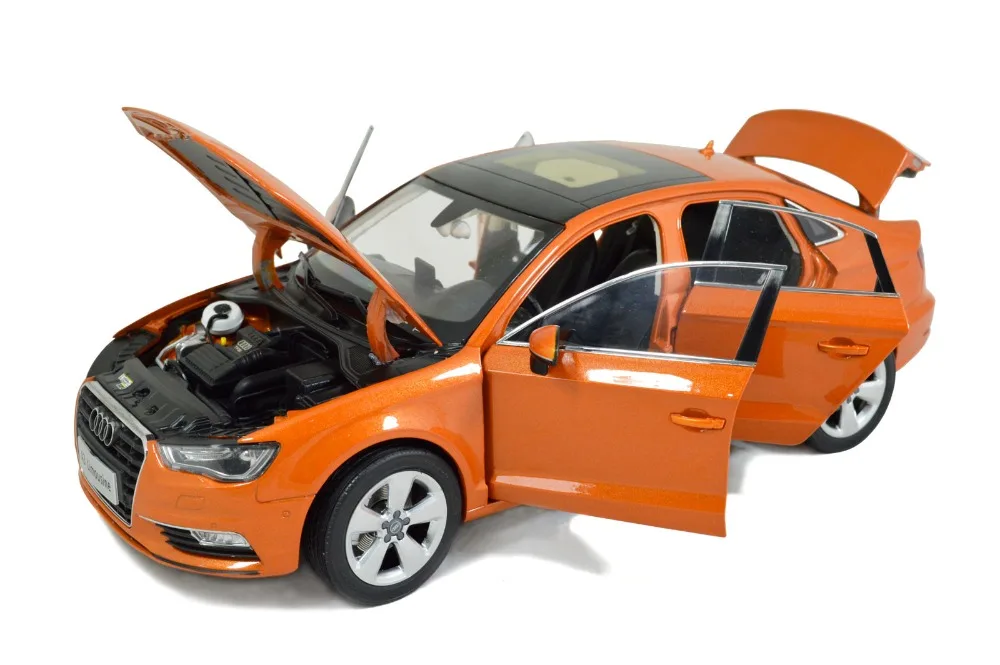 1/18 1:18 1 18 масштаб Audi A три седана лимузин оранжевая статическая имитация литый под