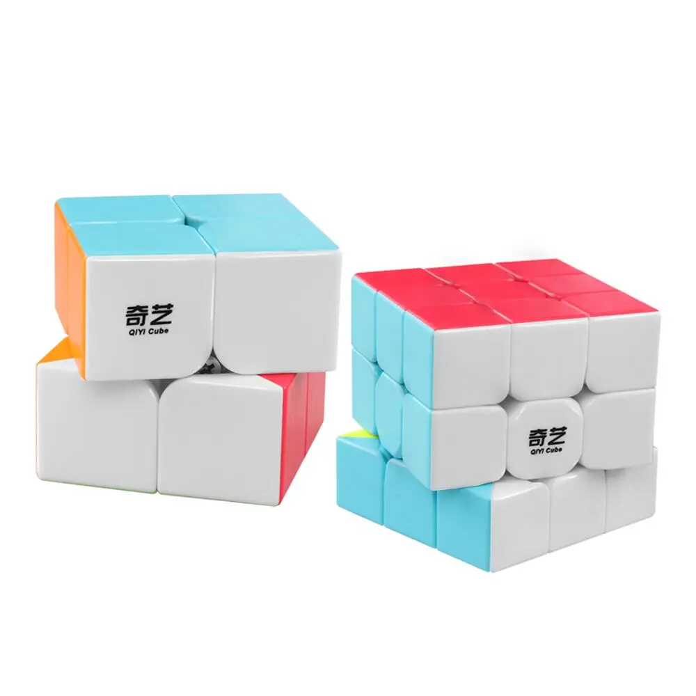 Набор магических кубиков D FantiX Qiyi Qidi s 2x2 Warrior W 3x3 набор скоростных Stickerless