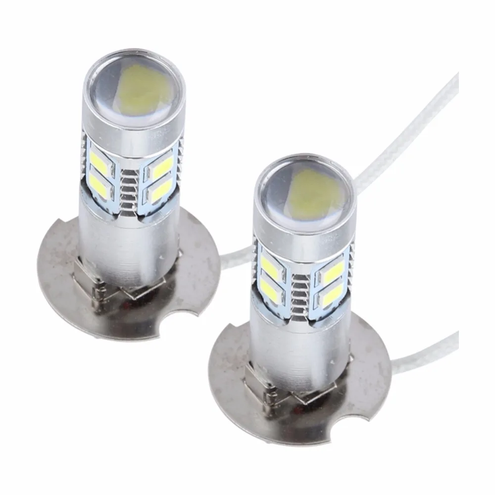 2pcs LED Headlight Bulbs Kit Fog Light Car Driving Lamp High brightness 1000LM for H3 car fog light 6000K 100W White | Автомобили и