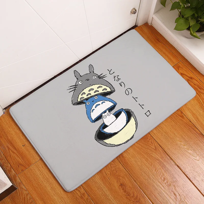 Забавные ковры с принтом Тоторо Нескользящие кухонные коврики для ванной
