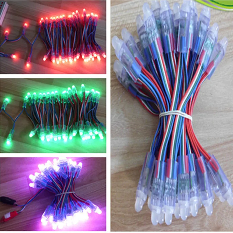 1000 шт. DC5V 12 мм RGB светодиодные модули света IP68 Водонепроницаемый для DIY наружной