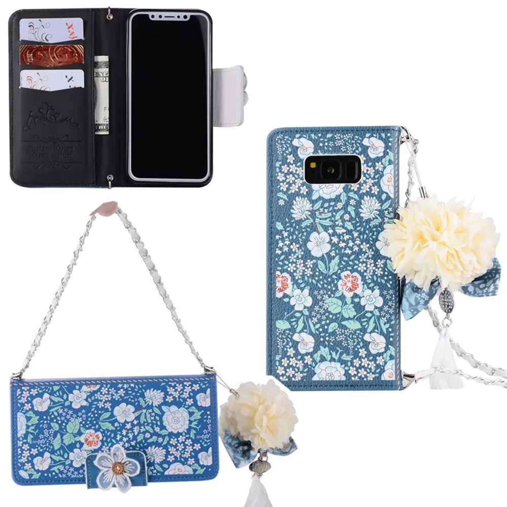Ritozcase бумажник карты кожаный чехол для телефона samsung Galaxy s8 s9 плюс s7 edge примечание 9 8 сумки ремень-цепочка задняя крышка
