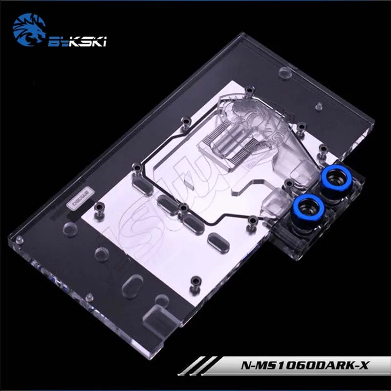 Водяной блок Bykski N MS1060DARK X GPU для MSI Geforce Gtx 1060 6G DUKE с полным покрытием графическая
