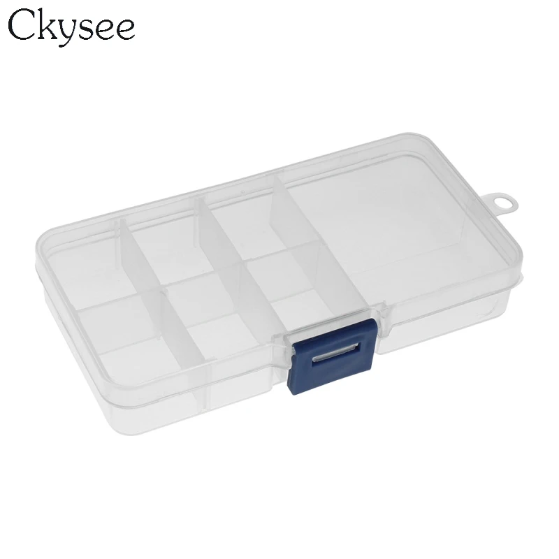 

Прозрачная пластиковая шкатулка для ювелирных изделий, 7 ячеек