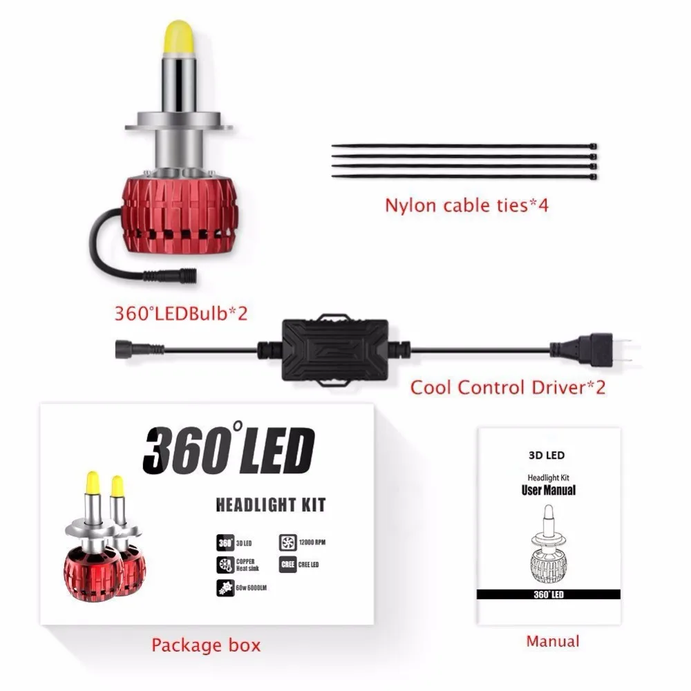 Пара D3 D2S D2R D4S D4R D2 D4 D5 лампы для передних фар Светодиодный Conversion Kit