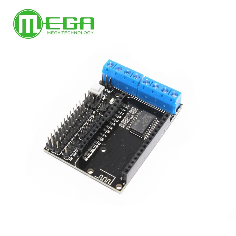 NodeMCU щит для платы двигателя L293D для телефона из ESP8266 esp 12E, комплект для самостоятельной сборки игрушек с дистанционным управлением, умный автомобиль с дистанционным управлением