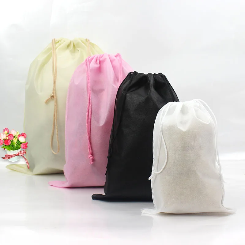 

Waterproof Package Shoe Pocket Storage Organize Bag Non-woven Fabric Draw Pocket Drawstring Bags Toiletry Bag Case new