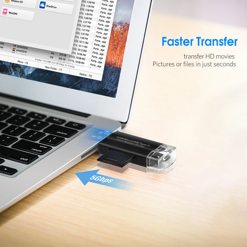 Kebidu USB 2 0 многофункциональный считыватель карт памяти Micro OTG Type C
