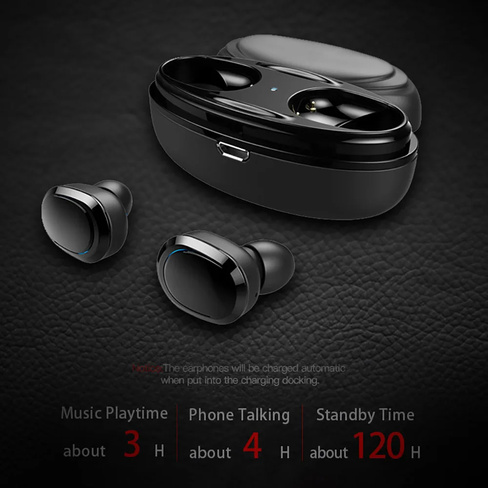 TWS Bluetooth 5 0 наушники настоящие беспроводные стерео с зарядным чехлом