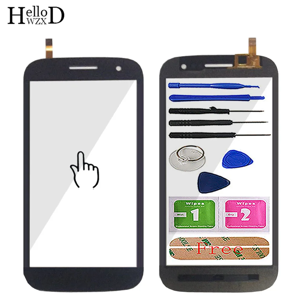 

Mobile Phone Front Touch Glass For Wiko Cink Five Touch Screen Glass Digitizer Panel Tools Capactive Sensor Tools Adhesive