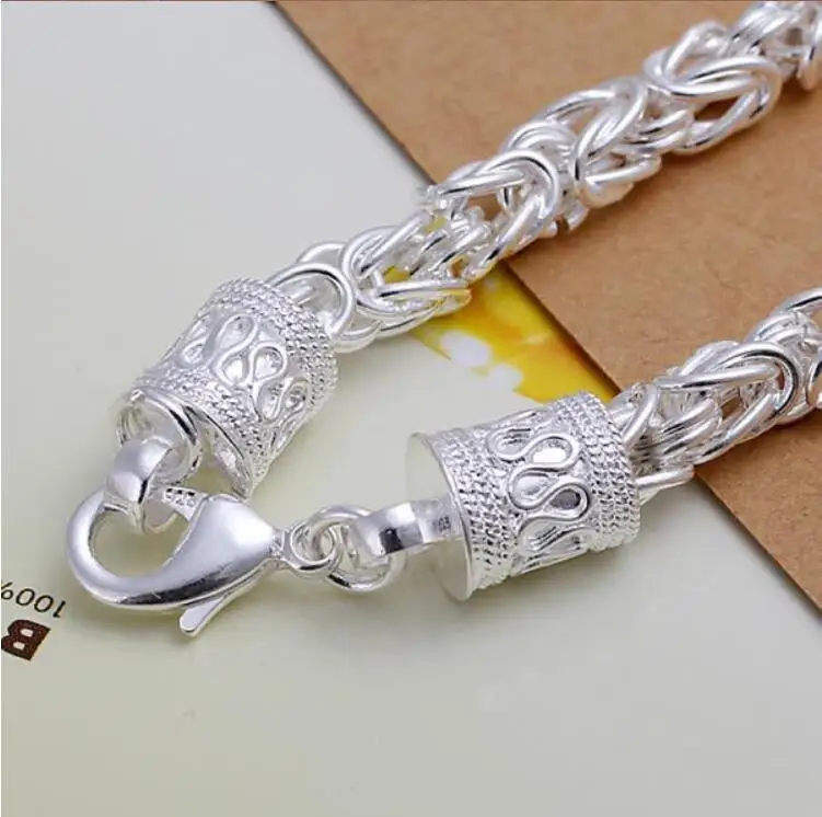 2018 серебро 925 ювелирные наборы 5 мм schmuck цепи звенья Ожерелье Браслеты для мужчин и