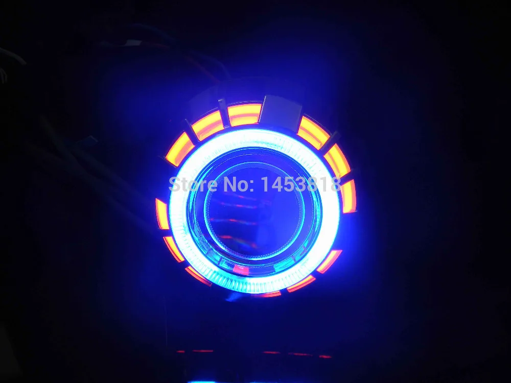 3 дюймовые Объективы для проектора 3.0HQT HID CCFL двойные ангельские глаза H1 H7 H4 H11 9005 9006