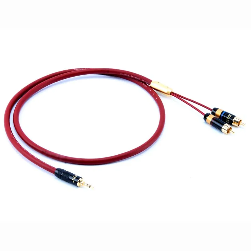 Кабель XIANZUN H 180DK 6N из бескислородной меди 3 5 мм 1 в 2 с двойным звуковым кабелем lotus