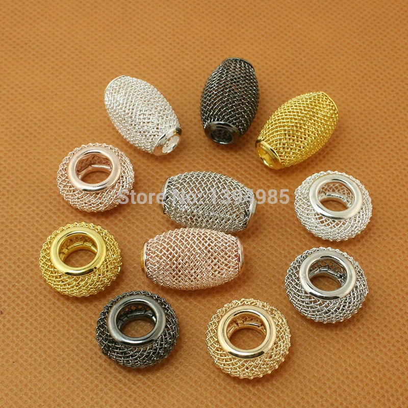 Европейские Бусины сетки овальной формы для ювелирных изделий и европейских