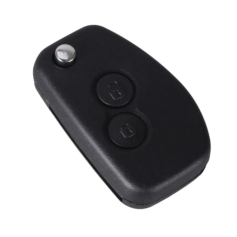 KEYYOU 10X2 Кнопка модифицированный ключ оболочка для Renault Dacia модус Duster Clio Espace откидной Складной Дистанционный Ключ заготовка Автомобильный ключ