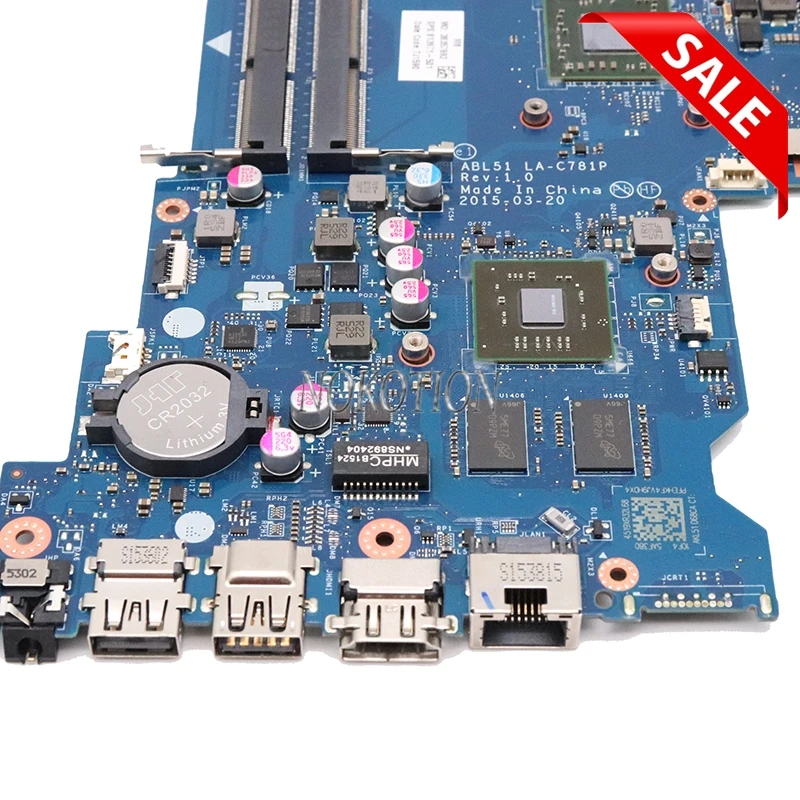 NOKOTION ABL51 LA-C781P 813971-501 813971-001 для hp 15-AF Материнская плата ноутбука A8-7410 cpu DDR3 полностью