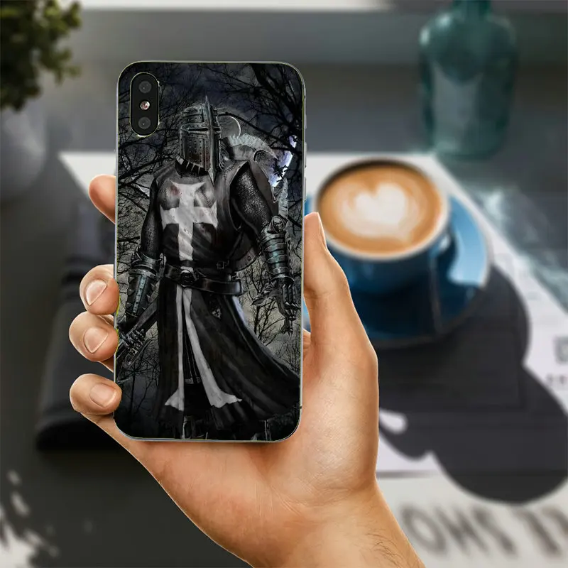 Для iphone 5 Чехол Knight Templar Мягкие TPU силиконовые чехлы для телефонов чехол 8 7 6 6s Plus X 5S