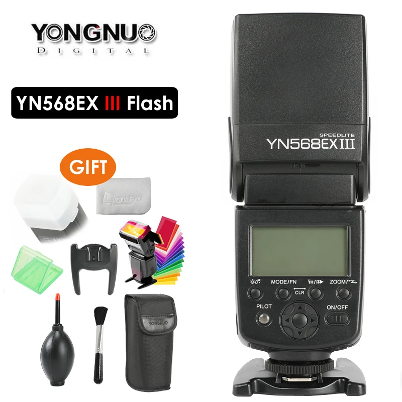 Беспроводная вспышка YONGNUO YN568EX III speediii TTL HSS для камеры Canon Nikon DSLR|Фотовспышки| |
