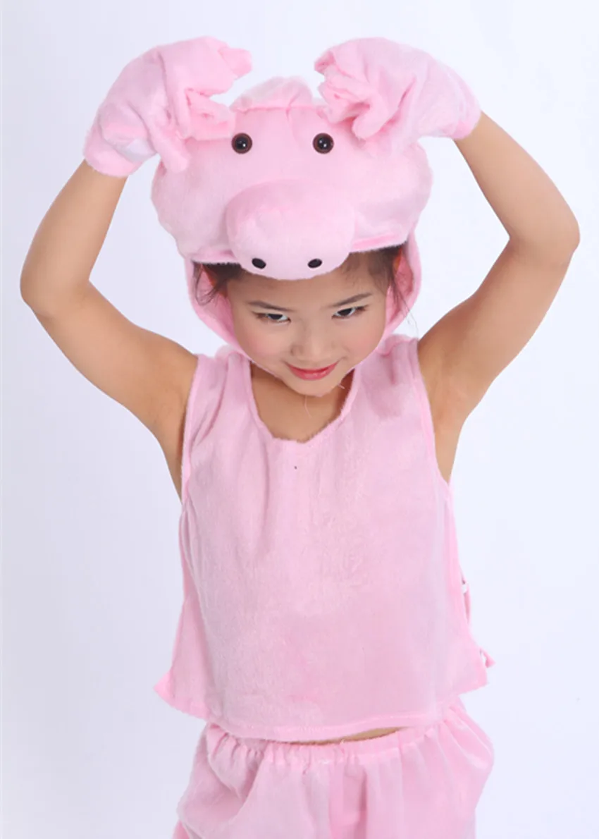 Espartilho Classical Ballet Tutu Dance Children's Clothing Costumes Cartoon Animal Suit Clothes Short Sleeved Pig Model |