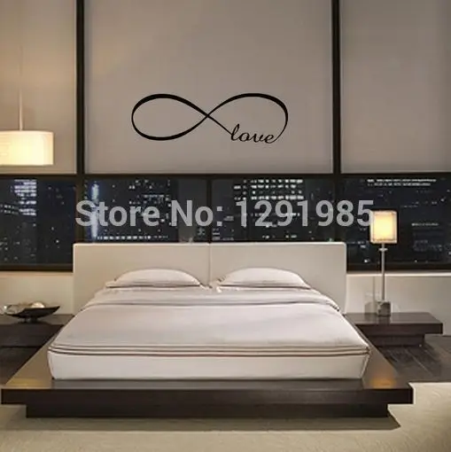 Персонализированные обои Infinity Symbol наклейка на стену любовь Декор для спальни
