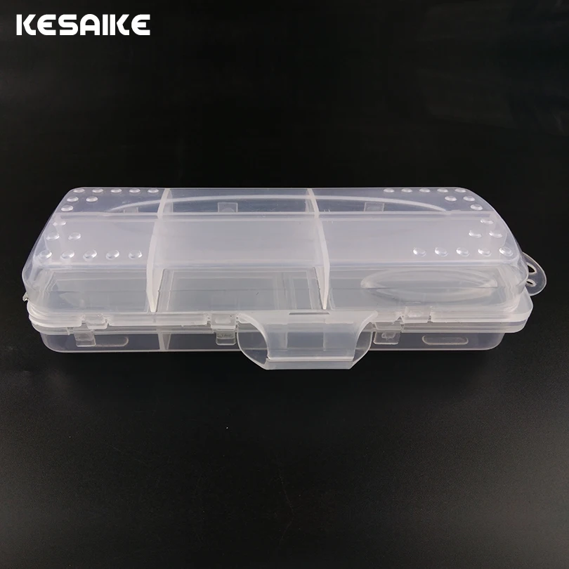 KESAIKE 16.5cm Fishing Box Accessories Lures Bait Case Transparent Shrimp Boxes for Tackle Fish Baits Tools | Спорт и развлечения
