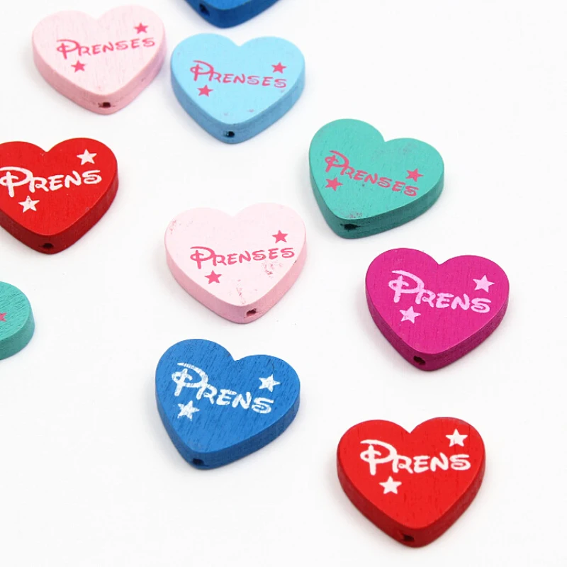 30 шт. деревянные бусины в форме сердца 21 х23 мм|beads spacers beads|heart wooden beadsspacer beads |