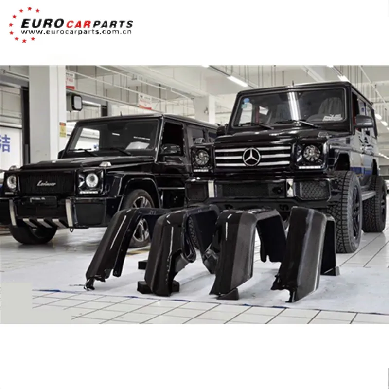 Высокое качество g-класс W463 4x4 крыла, пригодный для g-класс W463 G500 G55 G350 до 4x4 широкие крылья полный материал из углеродного волокна