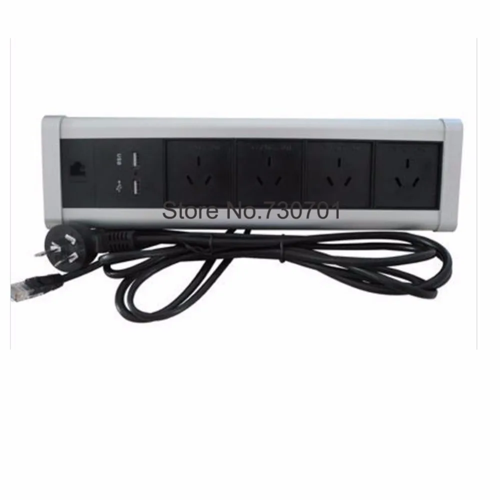 Настраиваемый алюминиевый сплав RCA HDMI VGA USB сетевой Displayport столешница настольная