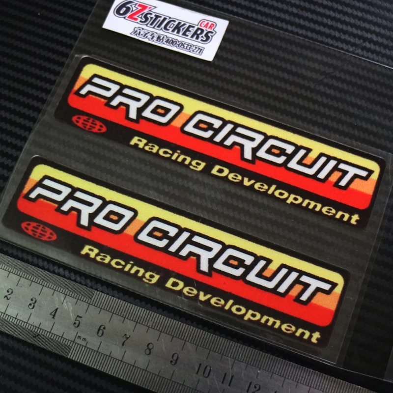 Светоотражающие наклейки PRO CIRCUIT в немецком стиле для мотоциклов x2|sticker