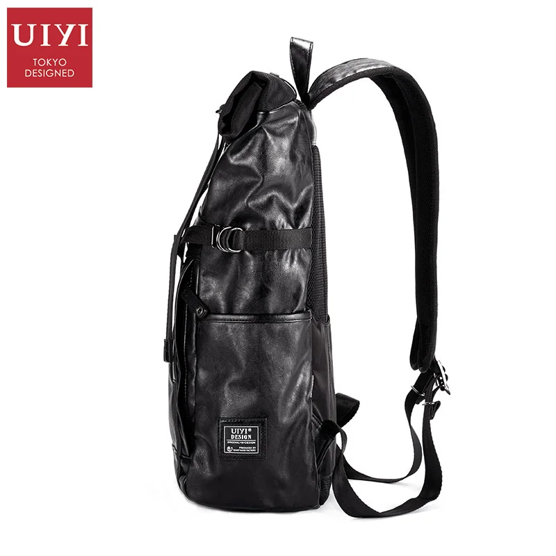 UIYI брендовые черные Для мужчин рюкзак многофункциональный Водонепроницаемый