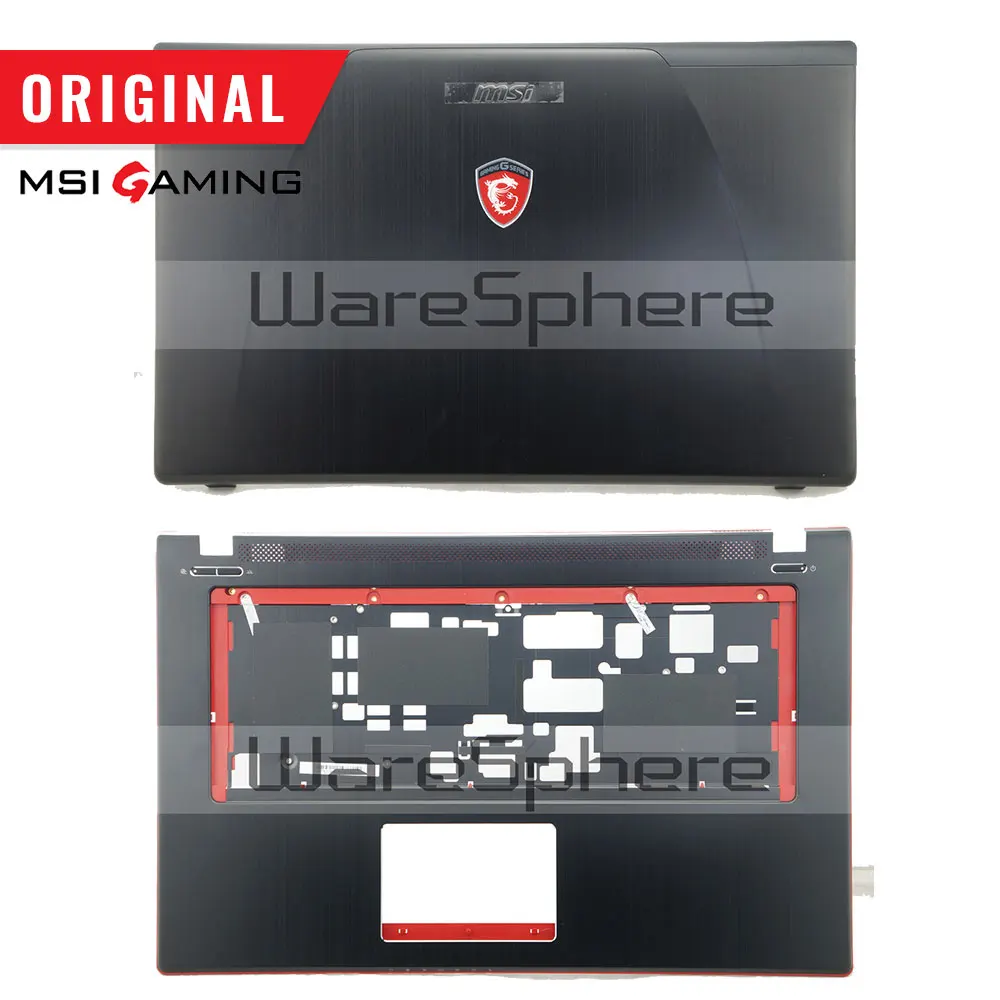 Новая Оригинальная ЖК задняя крышка для MSI GE70 307759A212A89 верхняя крышка без тачпада 307757C216Y31 петли MS-1759 MS-1756 - Цвет: A and C