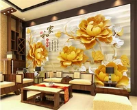 beibehang fantastic beauty premium wallpaper home and wonderful wooden flower living room background papel de parede wall paper